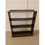 An open back bookcase (H93cm D20cm W76cm)