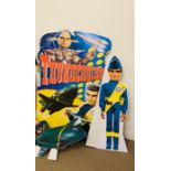 A selection of Thunderbirds pop up and display cards