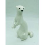 A china figure of a Stoat made in USSR.