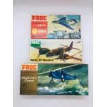 A selection of three boxed FROG aircraft kits to include a Southern Cross Fokker VII B-3M, a