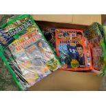 A large selection of Doctor Who Adventures magazines some with gifts in original packaging