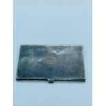 A silver Tiffany card case (9.5cm x 5.5cm)