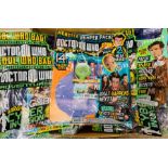 A large selection of Doctor Who Adventures magazines some with gifts in original packaging