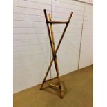 A bamboo coat stand