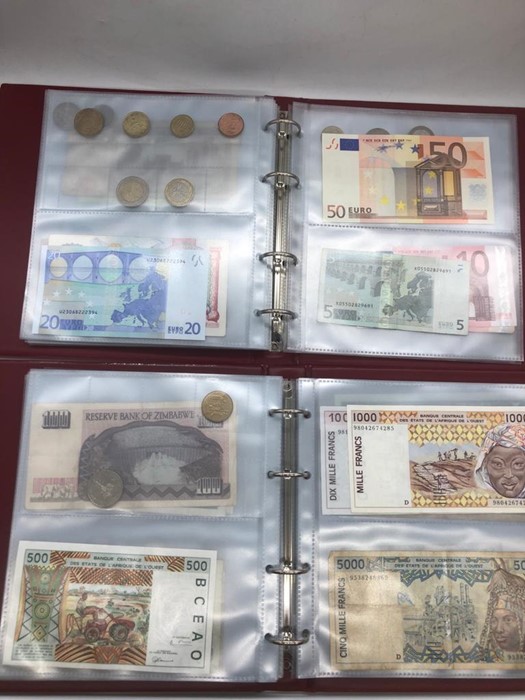 Two albums of International banknotes and coins - Image 4 of 6