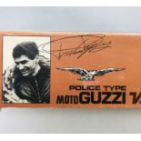 A rare 1/9 Protar moto Guzzi V7 700cc Police motorcycle model kit in original box with sealed