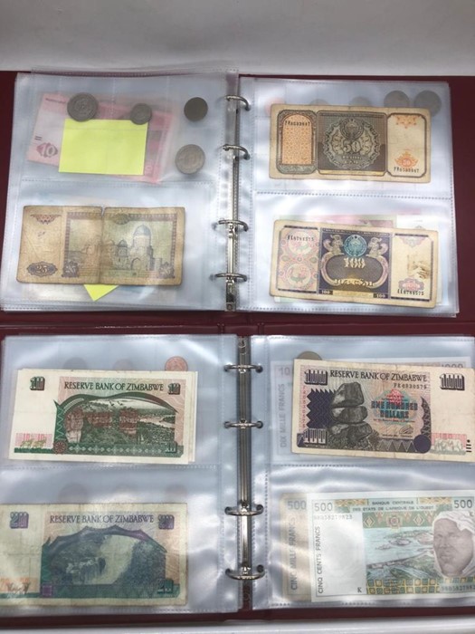 Two albums of International banknotes and coins - Image 3 of 6