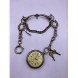 A Pocket watch with Albert chain
