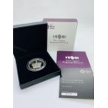 2015 The Longest Reigning Monarch £5 Silver Proof Coin, boxed with paperwork.