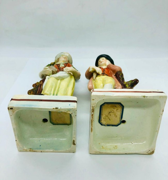 Two 18th Century Staffordshire figures (One AF) - Image 7 of 10