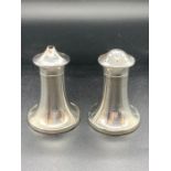 A Silver salt and pepper casters