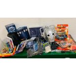 A large selection of Doctor Who collectables