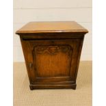 An oak pot cupboard