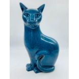 A large Poole pottery cat (H29cm)