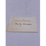 A Season's Greetings card signed Marty Scorsese (To Freddie Francis)