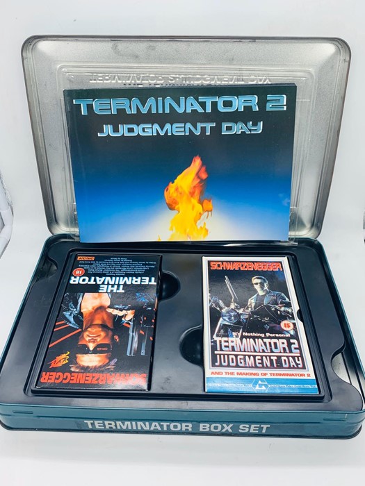 A Schwarzenegger T2 Terminator 1 & 2 video limited edition judgement day box set - Image 2 of 2