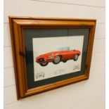 A Limited edition print of Jaguar E-Type Series I 70/850