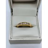 A 9ct gold eternity style diamond ring