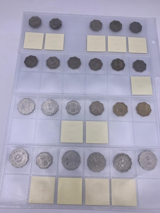 A Large collection of coins from India. Various years, denominations and conditions including some - Image 11 of 26