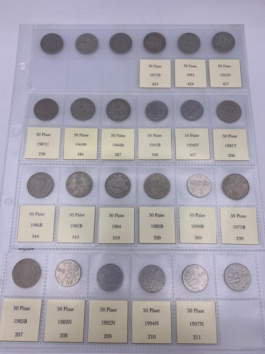 A Large collection of coins from India. Various years, denominations and conditions including some - Image 14 of 26