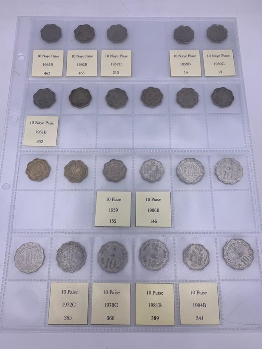 A Large collection of coins from India. Various years, denominations and conditions including some - Image 8 of 26