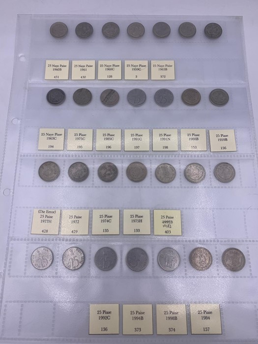 A Large collection of coins from India. Various years, denominations and conditions including some - Image 12 of 26