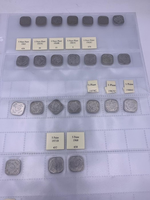 A Large collection of coins from India. Various years, denominations and conditions including some - Image 6 of 26