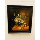 Still Life of Flowers on a Ledge by Eric Paetz (64.8cm x 72.4cm)