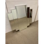 An art deco style wall mirror (H90cm W90cm)