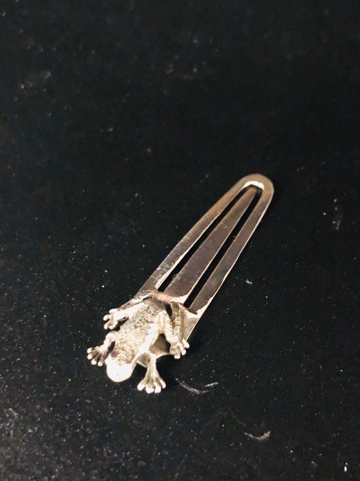 A Silver Bookmark with Frog finial. - Image 2 of 2