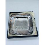 A Boxed commemorative Shell oil ashtray.