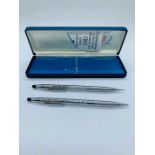 A Cross pen and pencil set in original box.