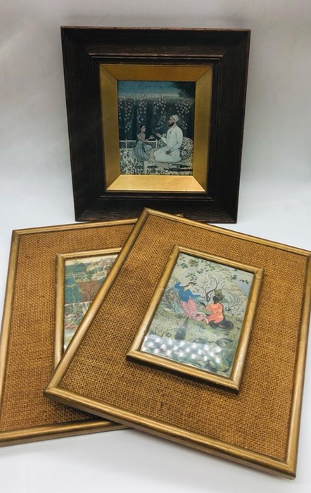Three framed Indian Persian Moghul prints