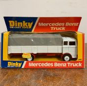 A boxed Dinky Diecast Mercedes Benz Truck 940