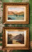 A Pair of late 19th Century oils on canvas depicting Lake District Views.