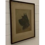 'Sandie' watercolour of a Scottie Dog, signed and dated 1932.