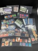 A selection of UK stamps, various denominations, years