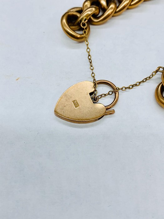 A 9 ct Gold Chain with Heart shaped fastener. (26.1g) - Image 4 of 4