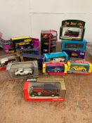 A selection of Various boxed model vehicles to include Dinky, Vitesse, Solido, Russo Balt, and