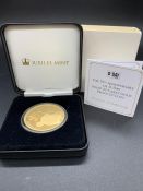 The 75th Anniversary of D-Day Solid 22 Carat Gold Proof £5 coin (40g)