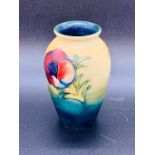 A small, early Poppy Moorcroft vase (H x 10cm)