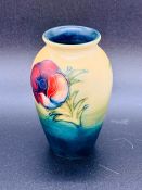 A small, early Poppy Moorcroft vase (H x 10cm)