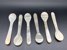 Concorde Memorabilia: Six Mother of Pearl Caviar Spoons
