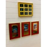 Four framed presentation Gerry Anderson awards