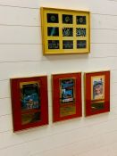Four framed presentation Gerry Anderson awards