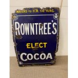 Vintage adverting Rowntree's enamel sign