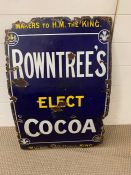 Vintage adverting Rowntree's enamel sign