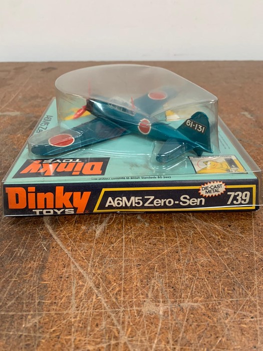 A boxed Dinky A6M5 Zero-Sen 739 Plane - Image 2 of 2