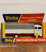 A boxed Dinky Diecast Mercedes Benz Truck 940