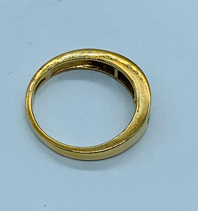 A 9ct gold eternity style diamond ring. Size N - Image 4 of 4